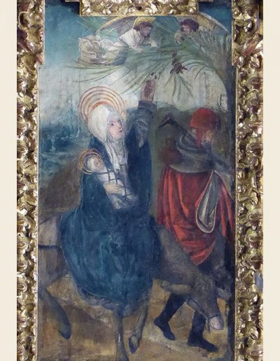 Retablo mayor. La Huida a Egipto