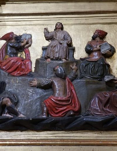 Retablo Mayor. Jesús entre los doctores de la ley