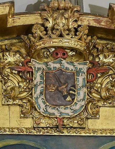 Retablo de la Inmaculada. Escudo de la familia Axpe