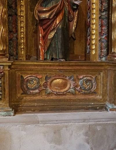 Retablo de San Juan evangelista. Banco