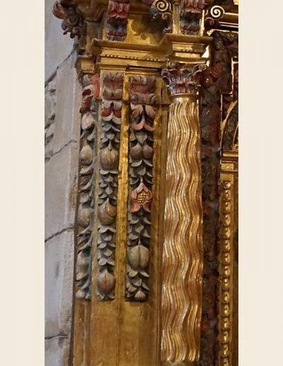 Retablo de San Juan evangelista. Soportes