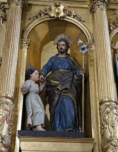 Retablo Mayor. San José con el Niño