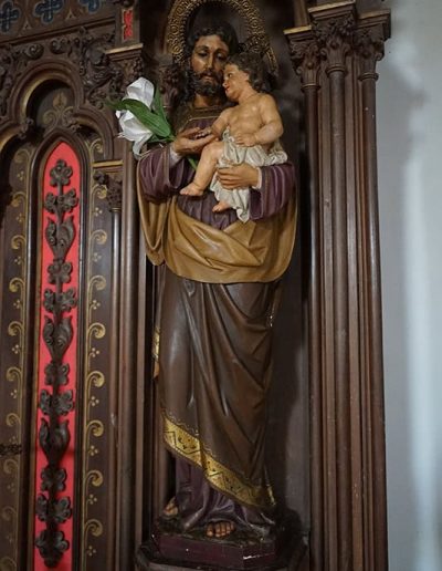Retablo del Sagrado Corazón. San José con el Niño Jesús