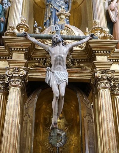 Retablo Mayor. Cristo crucificado