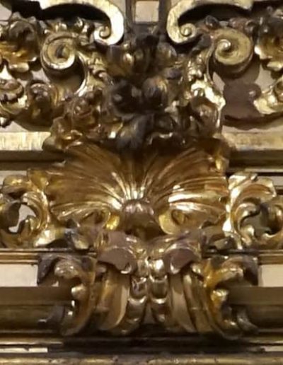 Retablo de las Ánimas del Purgatorio. Tarjeta vegetal