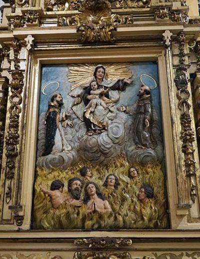 Retablo de las Ánimas del Purgatorio. Ánimas del purgatorio