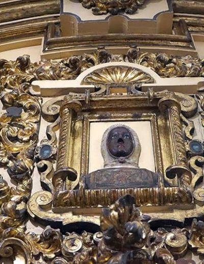 Retablo de las Ánimas del Purgatorio. Busto relicario