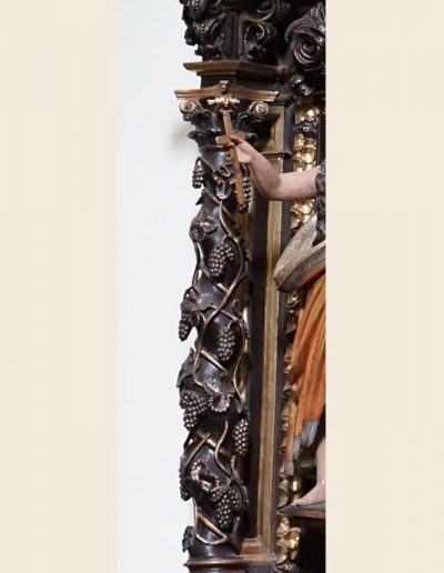 Retablo del Sagrado Corazón. Soportes