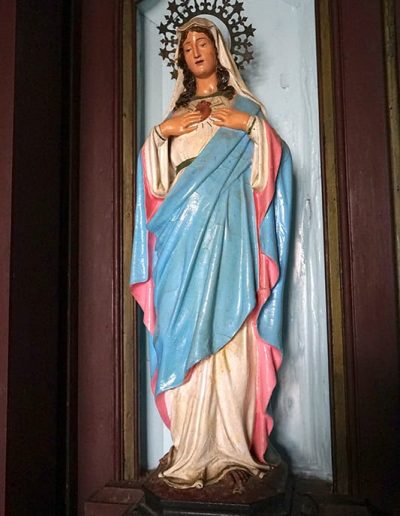 Retablo mayor. Sagrado corazón de María