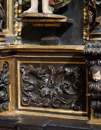 Retablo del Sagrado Corazón. Soportes