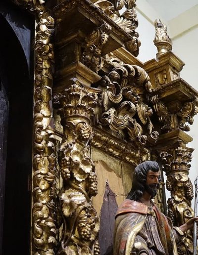Retablo de la Virgen del Rosario. Soportes