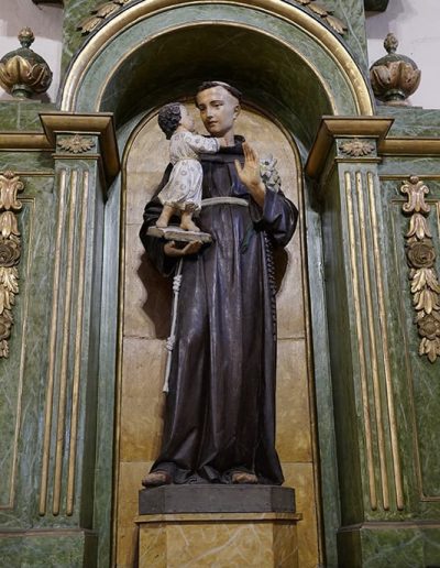 Retablo de San Antonio de Padua. San Antonio de Padua