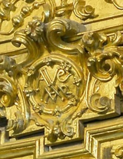 Retablo del Rosario. Placa