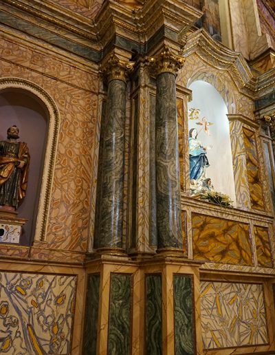 Retablo mayor. Soporte