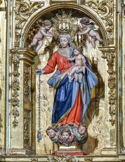 Retablo del Rosario. Virgen del Rosario