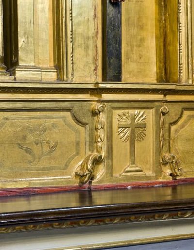 Retablo del Cristo. Banco