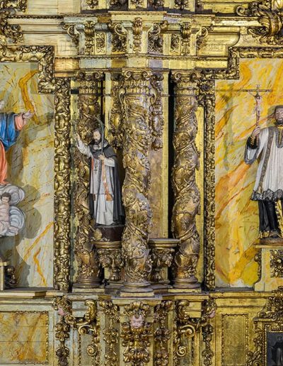 Retablo mayor. Soportes