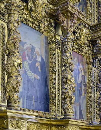 Retablo mayor. Soportes