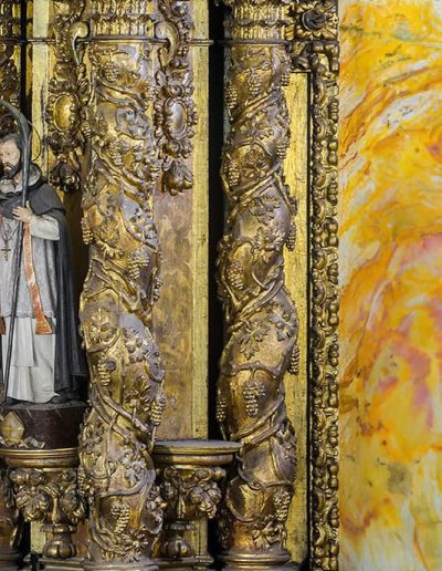 Retablo mayor. Soportes