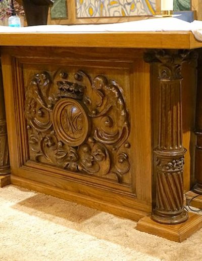 Muebles del altar