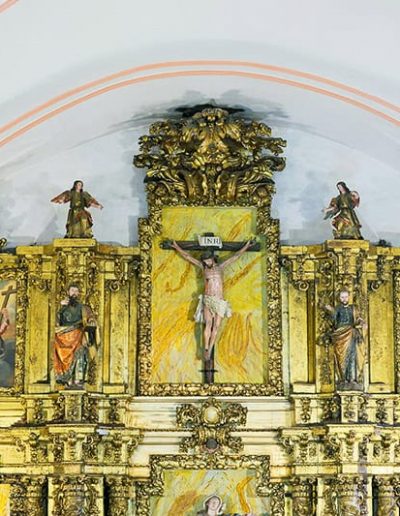 Retablo mayor. Ático