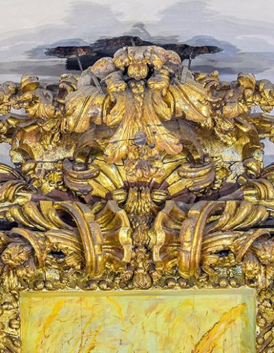 Retablo mayor. Ático