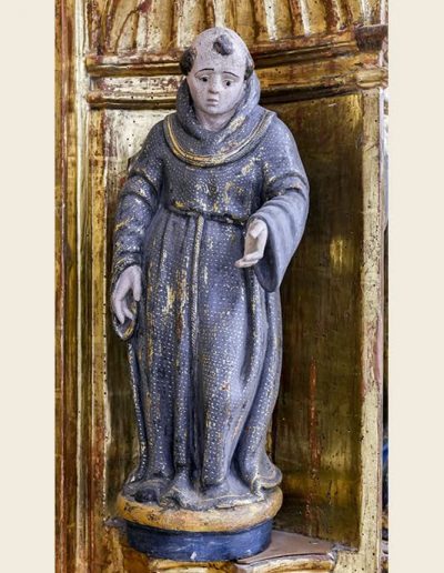 Retablo mayor. Santo franciscano