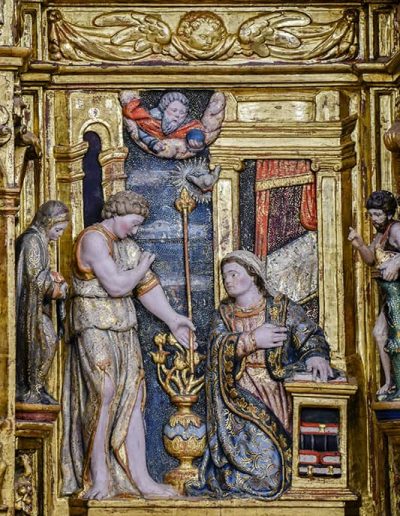 Retablo mayor. La Anunciación